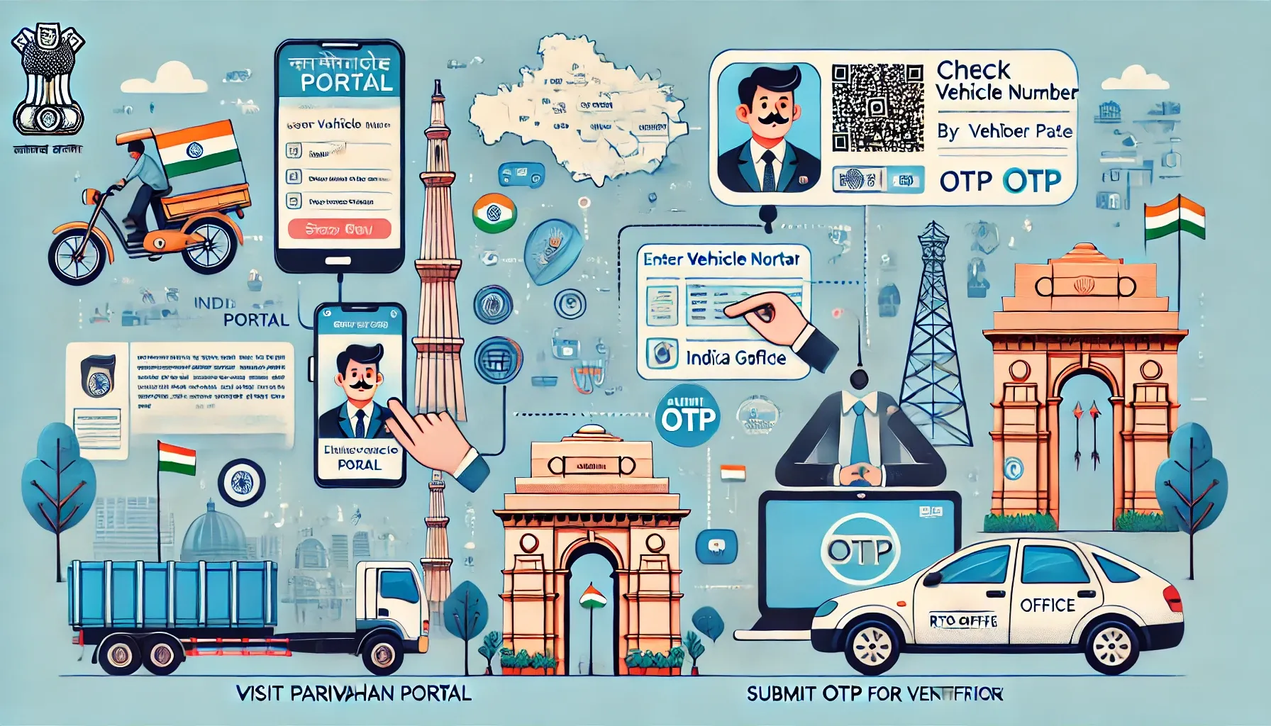 How to Check Vehicle Owner Details By Number Plate in Delhi