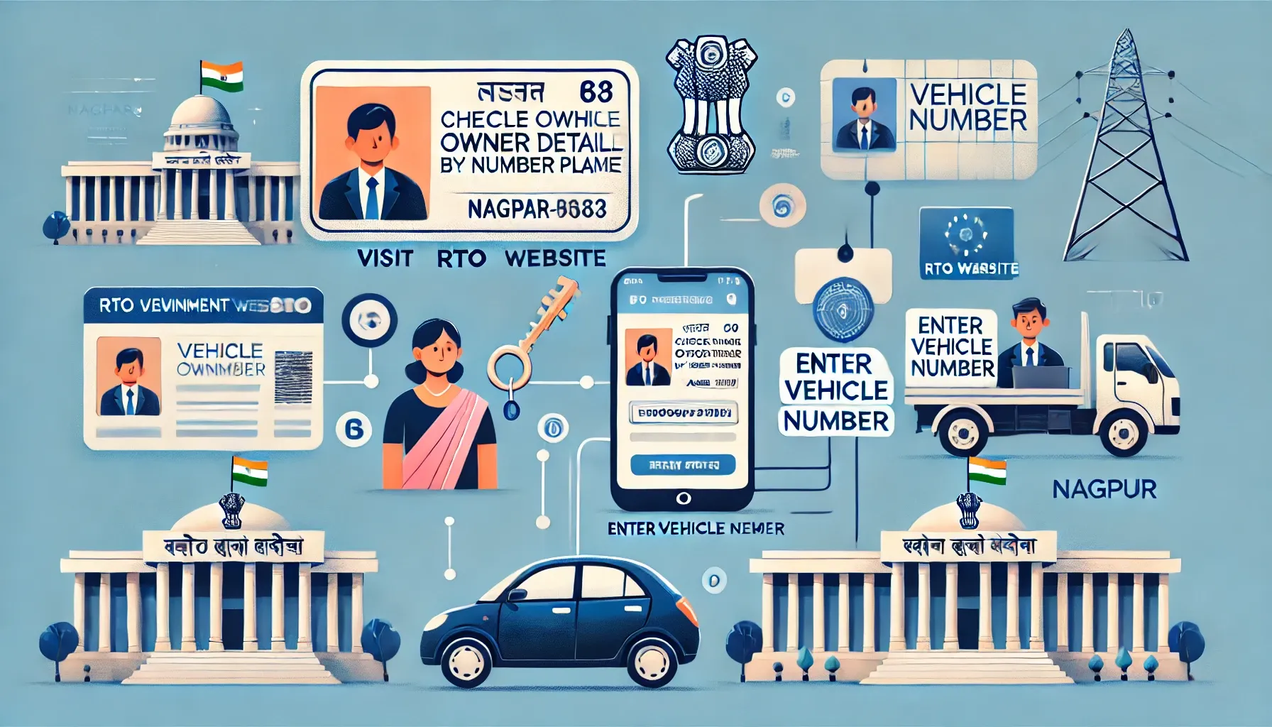 How to Check Vehicle Owner Details By Number Plate in Nagpur