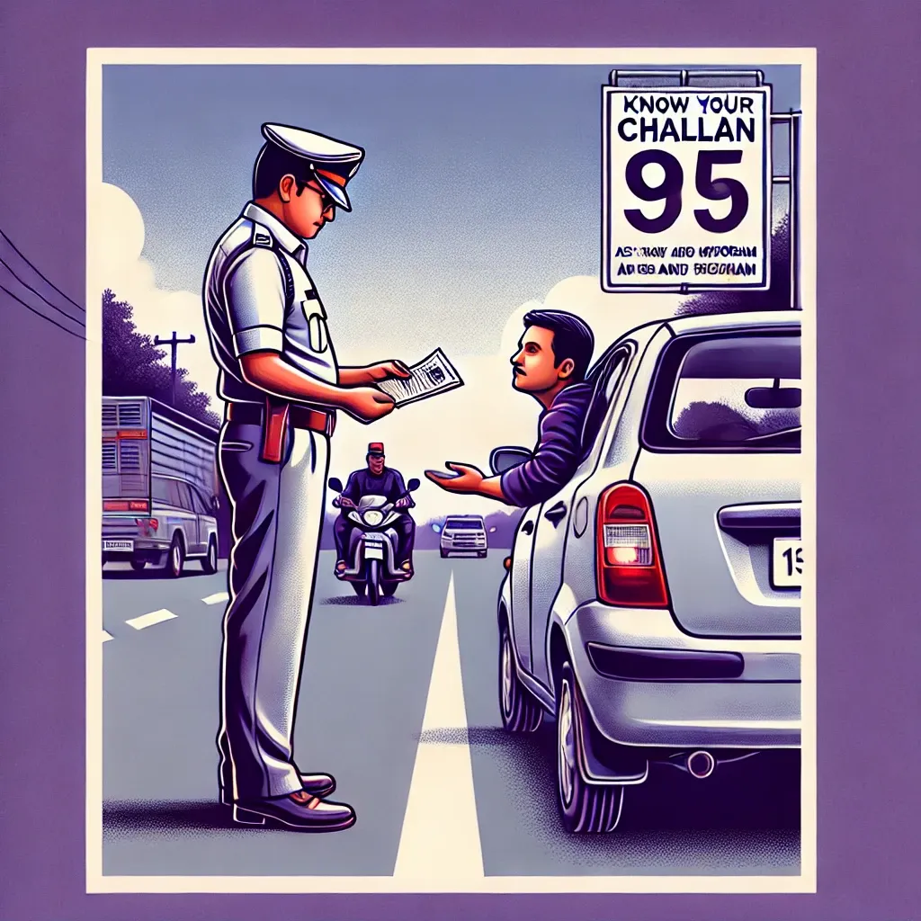 Know your Challan Differences in in Assam and Mizoram