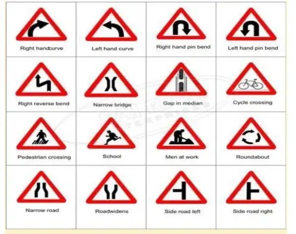 Warning/Cautionary Traffic Signs