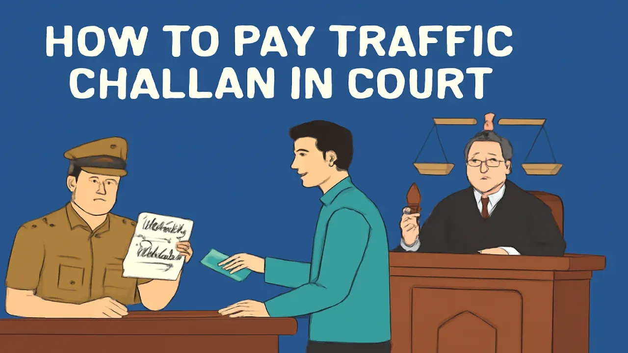 how to pay challan in court