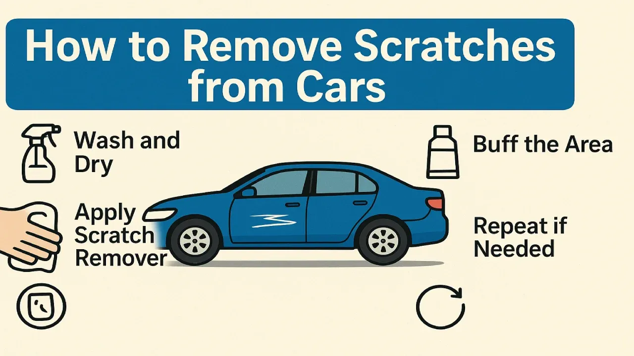 How to remove scratches from the car